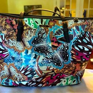 Nine West multi colored tote